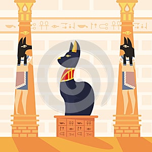 egyptian culture place with bastet