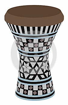 Egyptian darbuka vector