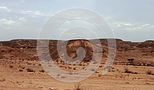 Egyptian Desert And Mysty Sky in the daylight