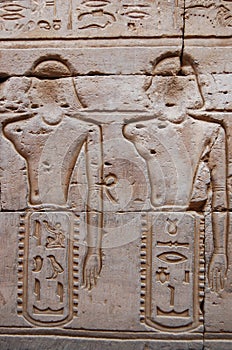 Egyptian engraved on wall