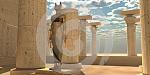 Egyptian God Bastet Statue photo