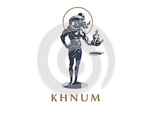 The Egyptian god Khnum.