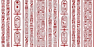Egyptian hieroglyphic writing Set 1 photo