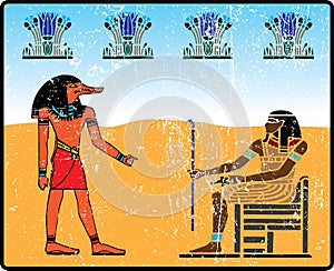 Egyptian hieroglyphics - 14 photo