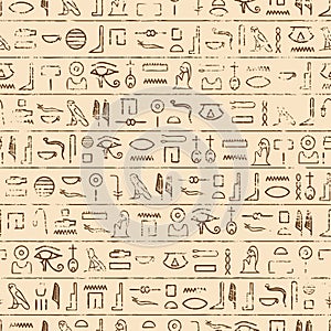 Egyptian Hieroglyphics Background photo