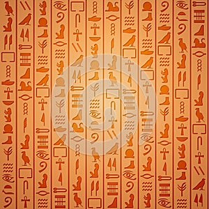 Egyptian hieroglyphics background photo