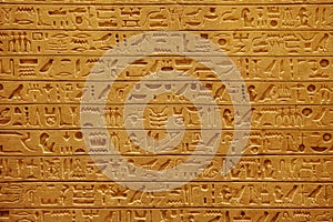 Egyptian hieroglyphics photo