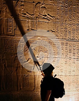 Egyptian Hieroglyphs. Philae Temple