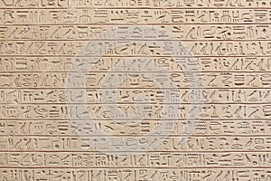 Egyptian hieroglyphs stone background