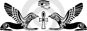 Egyptian horus stencil
