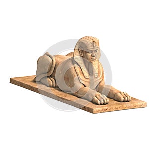 Egyptian human statue