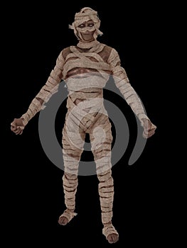 Egyptian mummy walking