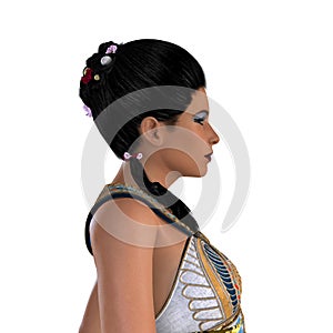 Egyptian Nefertiti with Hair