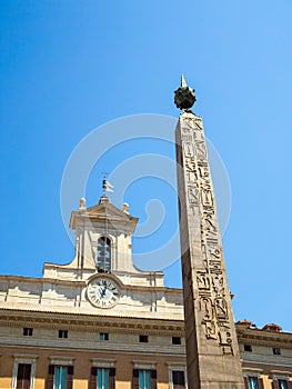 Egyptian Obelisk, Piazza di Montecitorio, Rome photo