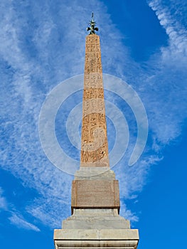 Egyptian Obelisk trinita` monti Rome Italy photo