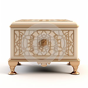 Egyptian Ornamented Chest Of Drawers - Photorealistic 3d Render