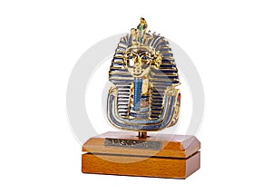 egyptian pharaoh Tutankhamun's funeral mask (Golden souvenir figurine