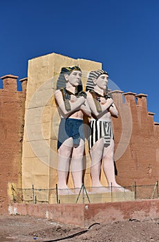 Egyptian pharaohs life-size figures photo