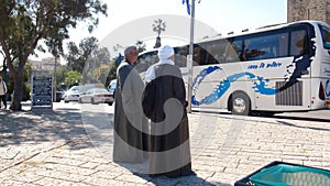 Egyptian pilgrims in the ancient port of Jaffa, Tel Aviv