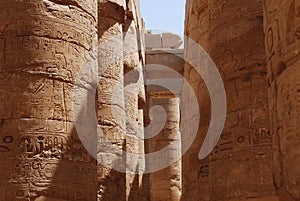 Egyptian pillars Karnak Complex