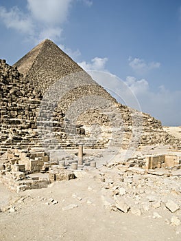 Egyptian pyramids in Giza