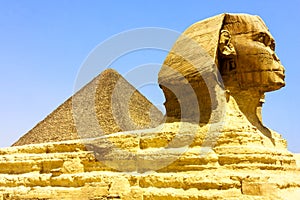 Egyptian pyramids in Giza