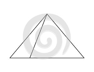 Egyptian pyramids vector symbol icon design