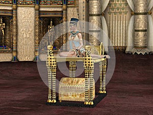 Egyptian Queen on Cheetah Platform