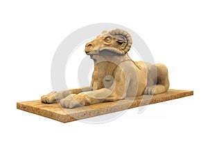 Egyptian Ram Headed Sphinx Statue