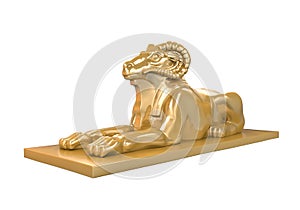 Egyptian Ram Headed Sphinx Statue