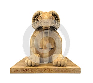 Egyptian Ram Headed Sphinx Statue