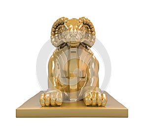 Egyptian Ram Headed Sphinx Statue