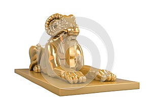 Egyptian Ram Headed Sphinx Statue