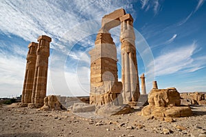 Egyptian Soleb Temple in the Nubian area of the Sudan