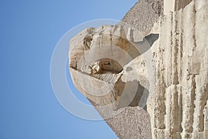 Egyptian sphinx and pyramid