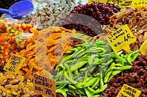 Egyptian Spice Bazaar In Istanbul Turkey