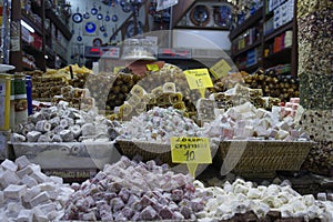 Egyptian Spice Bazaar In Istanbul Turkey