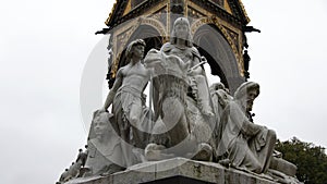 Egyptian statue at Prince Albert Memorial in London