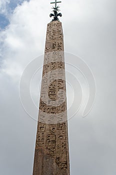 Egyptian style obelisk at the Spanish Steps Rome