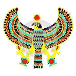 Egyptian symbol of falcon