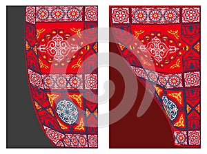 Egyptian Tent Fabric-Curtain Style 1