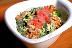 Egyptian traditional food Tabbouleh photo