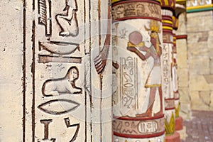 Egyptian wall paintings