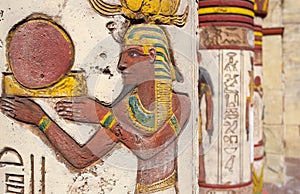 Egyptian wall paintings