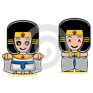 Egyptian women mascot