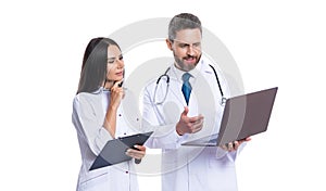 ehealth medical service. doctor work in clinic office. video call with doctor. Online doctor appointment, emedicine