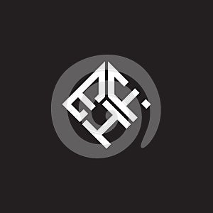 EHF letter logo design on black background. EHF creative initials letter logo concept. EHF letter design