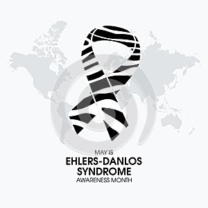 May is Ehlers Danlos syndrome awareness month vector photo