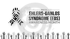 Ehlers Danlos Syndrome (EDS) Month background or banner design template photo