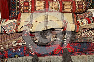 Ehtnic carpets texture, Amman, Jordan